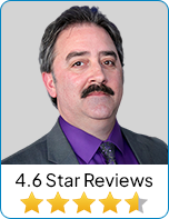 Vincent Carlson Esq. headshot; 4.6 star reviewed professional.
